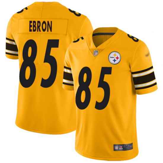 Nike Pittsburgh Steelers 85 Eric Ebron Gold Men Stitched NFL Limited Inverted Legend Jersey
